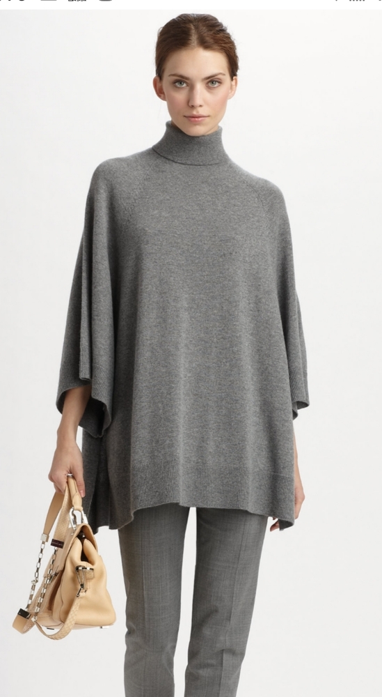 Gray Turtleneck Women's Sweater
